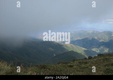 View from the ridge on the amazing Mirador trail, Podocarpus National Park, Loja, Ecuador Stock Photo