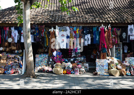 Indonesia Bali, Sept 20 2019, Souvenir shops in Ubud Stock Photo