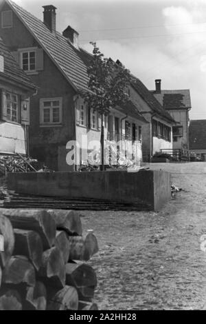 Ein Ausflug nach Winterlingen, Deutsches Reich 1930er Jahre. A trip to Winterlingen, Germany 1930s. Stock Photo