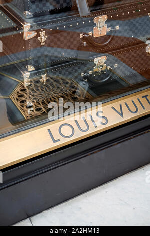 Close-up, logo of the French luxury fashion brand Louis Vuitton on a  boutique in the shopping street Neuer Wall, Hamburg, Germany Stock Photo -  Alamy
