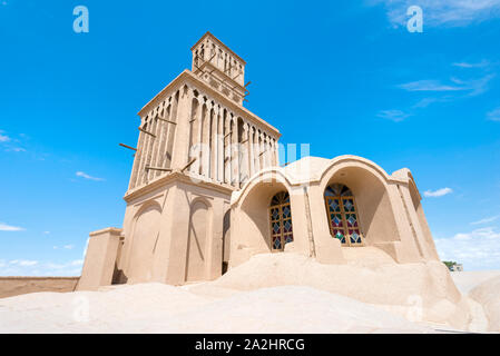 Aghazadeh Mansion and its windcatcher, Abarkook, Yazd Province, Iran Stock Photo