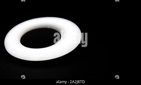 Selfie LED light ring Stock Photo