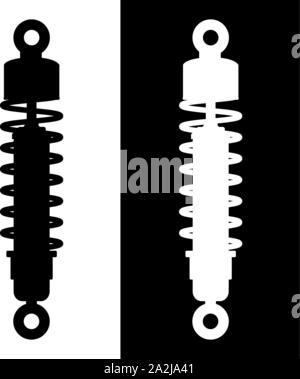 Shock absorbers icon. Vector icon isolated Stock Vector