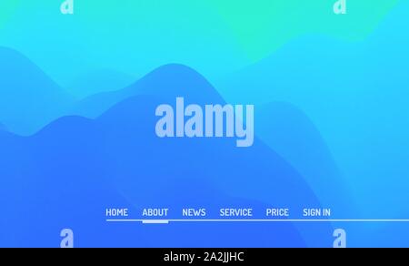 Landing page for website and mobile app. Modern abstract style. Vector web site design template. Stock Vector