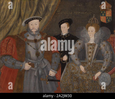 Elizabeth I Of England Oil On Panel Early 17th Century Variant