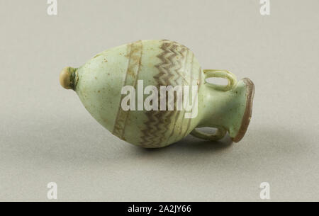 Amphora (Storage Jar), about 5th century BC, Eastern Mediterranean, Egypt, Glass, 7.6 × 4.4 × 4.4 cm (3 × 1 3/4 × 1 3/4 in Stock Photo