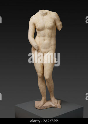 Statue of the Aphrodite of Knidos, 2nd century AD, Roman, Piraeus, Marble, 168 × 57.2 × 42 cm (66 1/8 × 22 1/2 × 16 1/2 in Stock Photo