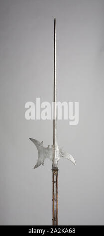 Halberd, 1575, German, Germany, Steel and wood (oak), L. 240 cm (94 1/2 in Stock Photo