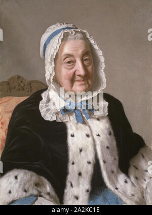 Portrait of Marthe Marie Tronchin, 1758/61, Jean-Etienne Liotard, Swiss, 1702-1789, Switzerland, Pastel on vellum, 610 × 470 mm Stock Photo