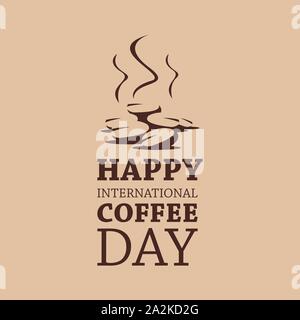 Coffee beans concept for international coffee day food event vector design illustration Stock Vector