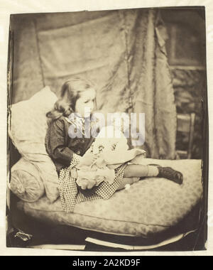 Margaret Frances Langton Clarke, September 1864, Lewis Carroll (Charles Lutwidge Dodgson), English, 1832–1898, England, Albumen print, 15.1 × 12.5 cm (image/paper), 21.4 × 18.7 cm (mount