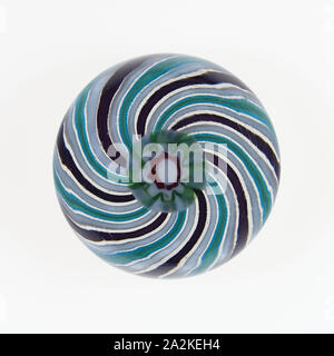 Paperweight, c. 1845–60, Clichy, France, 1837-1885, Clichy, Glass, Diam. 7.6 cm (3 in Stock Photo