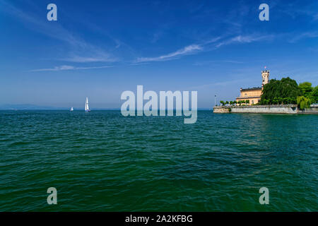 Montfort Castle in Langenargen on Lake Constance, Bodensee District, Baden-Württemberg, Germany Stock Photo