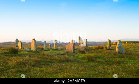 Castlerigg Stone Circle at sunrise. Situated close to Keswick in the Lake District National Park, Cumbria. UK Stock Photo