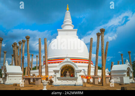 Thuparamaya, first Buddhist temple in Sri Lanka Stock Photo