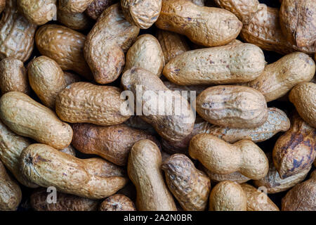 Peanut close up picture healthy food background Stock Photo