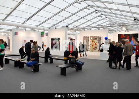 London, UK. 3rd Oct 2019. Frieze London 2019, Frieze Masters, major contemporary art fair held every year, focusing on the relationship between old and new art, in conjunction with the Frieze Art Fair, at Regent's Park, London  London, UK - 3 October 2019 Credit: Nils Jorgensen/Alamy Live News Stock Photo