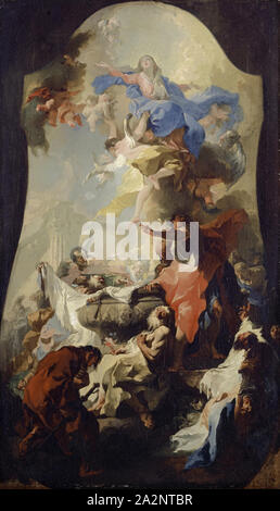 The Assumption of Mary, c. 1757/58, oil on canvas, 64 x 37 cm, unsigned, Franz Anton Maulbertsch, Langenargen am Bodensee 1724–1796 Wien Stock Photo