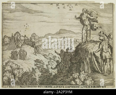 The Brothers, Disputing Over the Founding of Rome, Consult the Augurs ...