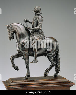 attributed to Francesco Fanelli, Italian, active 1608 - died 1661, Don Gaspar de Guzman, Duke of San Lucar, known as the Count-Duke of Olivares (1587-1645), ca. between 1630 and 1635, bronze, Overall (sculpture): 15 3/4 × 12 × 6 5/8 inches (40 × 30.5 × 16.8 cm Stock Photo