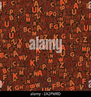 Colorful Alphabet Capital Letters Vector Background for School Or Education Stock Vector