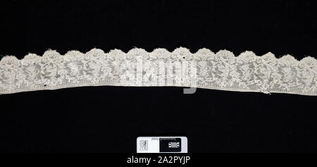 Unknown (Belgian), Lace Fragment, early 19th Century, Brussels Point Lace Stock Photo