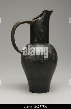 Phantom Group, Etruscan, active second half 4th century/early 3rd century BC, Pitcher, mid 4th/early 3rd Century BC, Terracotta, paint, 10 1/4 x 5 3/4 x 4 1/2 in. (26.0 x 14.6 x 11.4 cm Stock Photo
