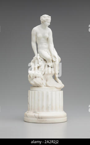 school of Jean-Baptiste Pigalle, French, 1714-1785, Venus, ca. between 1750 and 1775, marble, Overall: 17 3/4 × 7 1/8 inches (45.1 × 18.1 cm Stock Photo