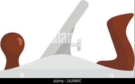Old jack plane icon. Flat illustration of old jack plane vector icon for web design Stock Vector