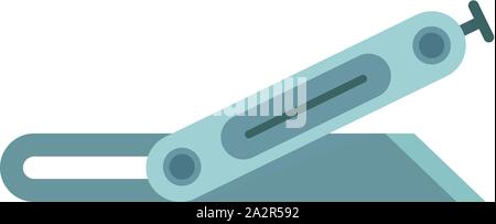 Metal angle knife icon. Flat illustration of metal angle knife vector icon for web design Stock Vector