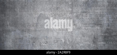 Texture of old, grungy, gray and white concrete or cement wall for background Stock Photo