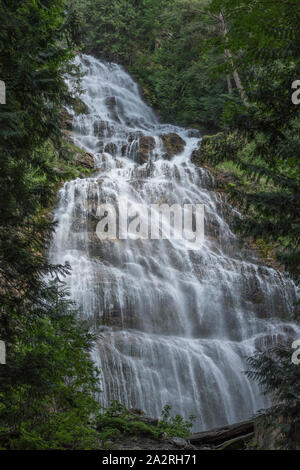 Bridal Veil Falls in the Bridal Veil Falls Provincial Park, British Columbia, Canada. Stock Photo