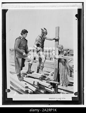 Ramon Novarro, Francis Bushman, and May McAvoy, 8/20/25. From the American drama film Ben-Hur: A Tale of the Christ (1925). Stock Photo