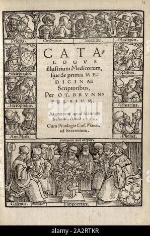 excelleren spel been Catalogus illustrium medicorum sive de primis medicinae scriptor hi-res  stock photography and images - Alamy