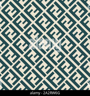 Seamless pattern with fendi logo. Design for fabric textile Ready for prints. Stock Photo