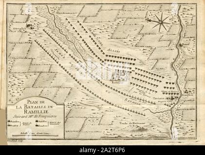 Battle of Ramillies, 1706; Plan De La Ville Chateau et Fort De Huy ...