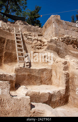 Excavations at the City of David Jerusalem Stock Photo