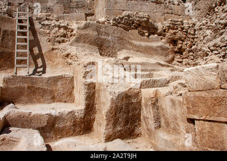 Excavations at the City of David Jerusalem Stock Photo