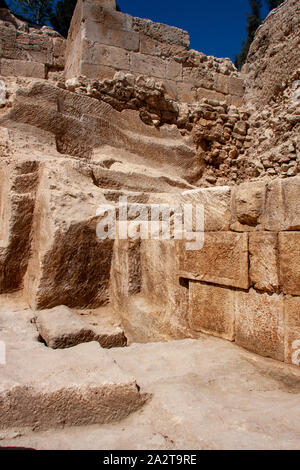 Excavations at the City of David Jerusalem Stock Photo