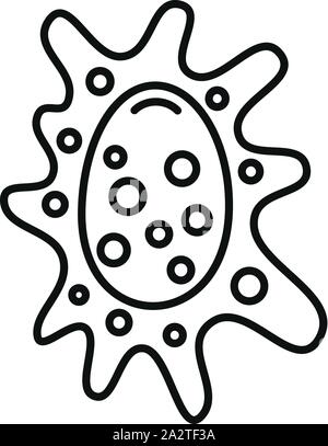 Dangerous Bacillus Bacteria Vector Thin Line Icon Stock Vector Image ...