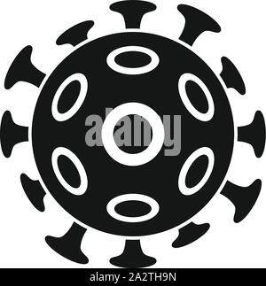 Cancer cell icon. Simple illustration of cancer cell vector icon for web design isolated on white background Stock Vector