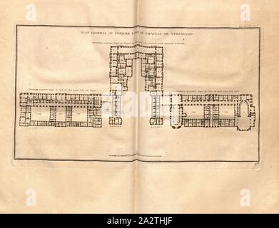 General Plan On The First Floor Of The Castle Of Versailles Plan Of The First Floor