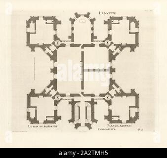 The mute. The plan of the bastion, Floor plan of the old Pavillon