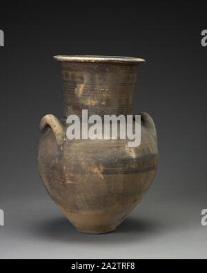 amphora, Cypriot, pigment, clay, 27-1/2 x approximately 18 (diam.) in., Ancient Art of the Mediterranean Stock Photo