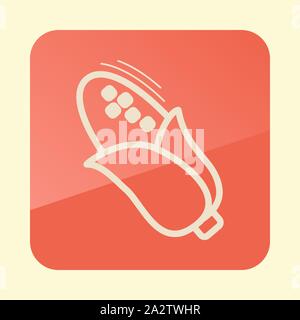Corn outline icon. Harvest. Thanksgiving vector illustration, eps 10 Stock Vector
