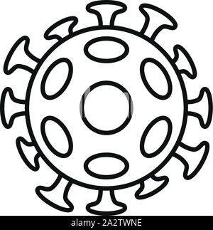 Cancer cell icon. Outline cancer cell vector icon for web design isolated on white background Stock Vector