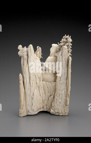 Figural Group, ivory, 10-3/4 x 6-5/8 in., Asian Art Stock Photo