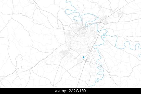 Rich detailed vector area map of Bowling Green, Kentucky, USA. Map template for home decor. Stock Vector