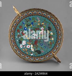 CHARGER, cloisonne, 14-1/2 d, Asian Art Stock Photo