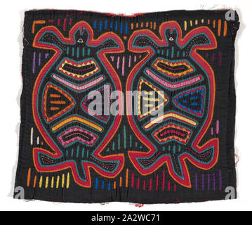 shirt panel (mola), Kuna people, about 1950s, appliqued cotton, 13 x 15 in., Textile and Fashion Arts Stock Photo